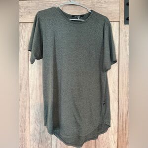 Right On! Men's Olive Crew Neck Short Sleeve Tee